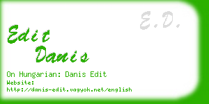 edit danis business card